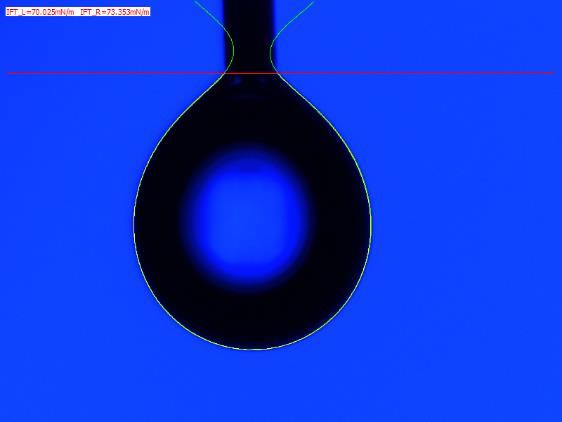 「界面張力儀」界面是指兩相接觸的約幾個分子厚度的過渡區